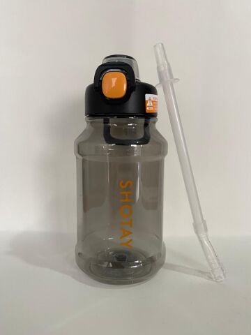 ST-6289 Pipetli Tritan Matara 900 ml Siyah