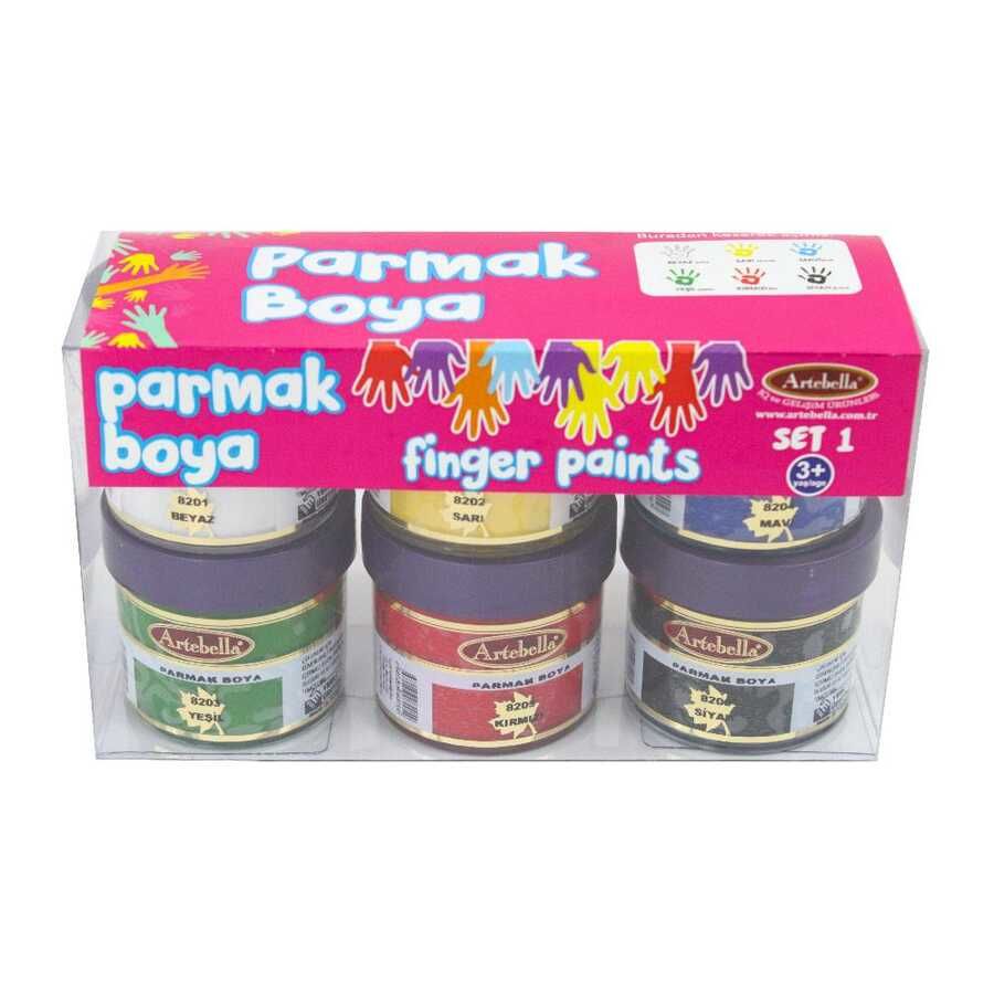 Artebella Parmak Boyası Set 1 50CC 6'lı