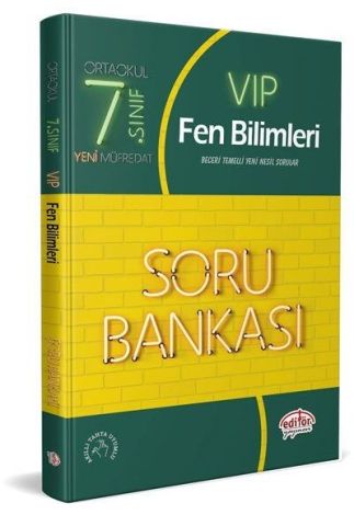 Editör Yayınları 7. Sınıf Vip Fen Bilimleri Soru Bankası