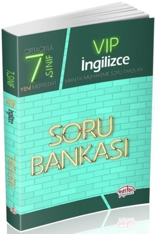 Editör Yayınları 7. Sınıf Vip İngilizce Soru Bankası