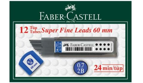 Faber-Castell Super Fi̇ne 0.7 Mm 2b 75mm Uç 12'li̇ Paket