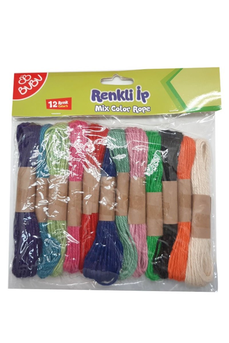 BuBu Renkli ip 12 Renk KI-0004