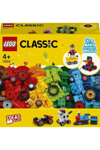 ® Classic Yapım Parçaları ve Tekerlekler 11014 - Yaratıcı Oyuncak Yapım Seti (653 Parça)
