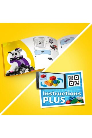 ® Classic Yapım Parçaları ve Tekerlekler 11014 - Yaratıcı Oyuncak Yapım Seti (653 Parça)
