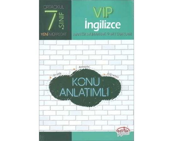Editör Yayınları 7.Sınıf VIP İngilizce Konu Anlatımlı