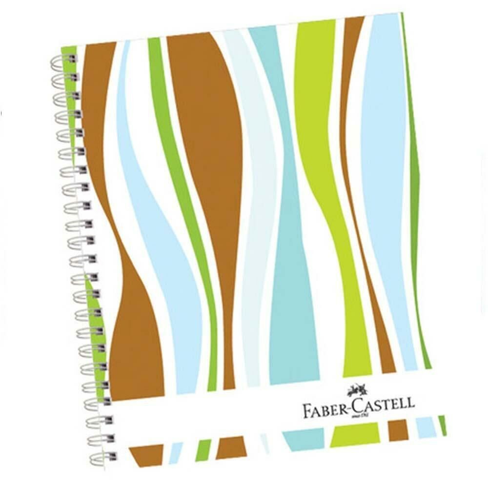 Faber-Castell 120 Yaprak Dalgalar 3kareli+1kareli Demir Spiralli Defter