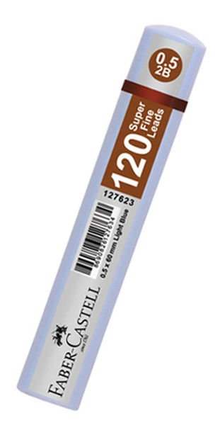 Faber-Castell Gri̇p Mi̇n 0.5 2b 60mm 120'li̇ Uç Açik Mavi̇ Tüp