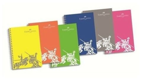 Faber-Castell 240 Yaprak 4kareli+1çizgili+1çizgisiz Spiralli Defter