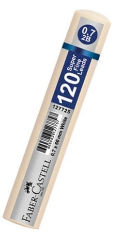 Faber-Castell Gri̇p Mi̇n 0.7 2b 60mm 120'li̇ Uç Beyaz Tüp