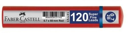Faber-Castell Gri̇p Mi̇n 0.7 2b 60mm 120'li̇ Uç Kirmizi Tüp