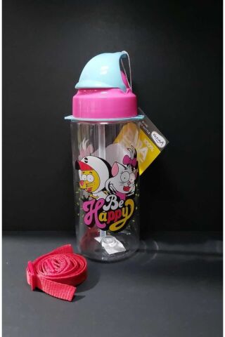 Tritan Matara Pipetli Kral Şakir Desenli 500 Cc Pembe