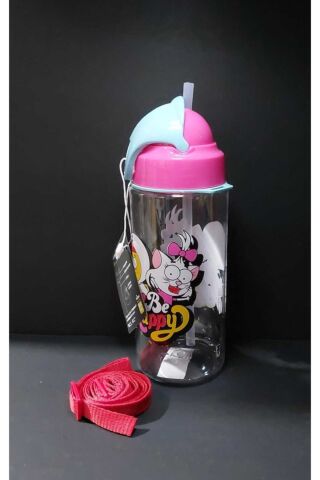 Tritan Matara Pipetli Kral Şakir Desenli 500 Cc Pembe