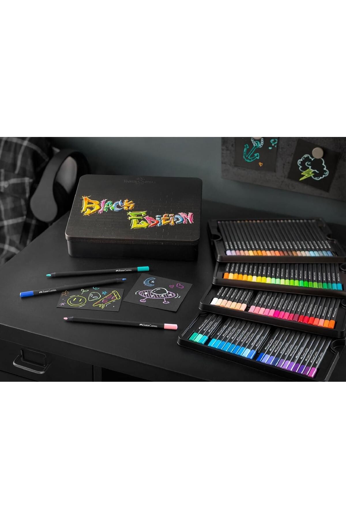 Faber Castell Black Edition Kuru Boya Kalemi 100 Renk