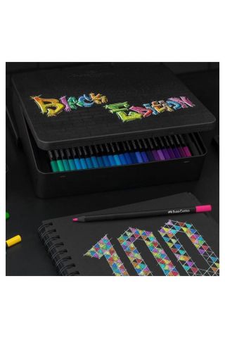 Faber Castell Black Edition Kuru Boya Kalemi 100 Renk