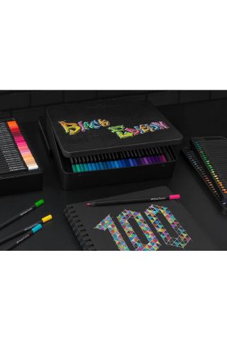 Faber Castell Black Edition Kuru Boya Kalemi 100 Renk