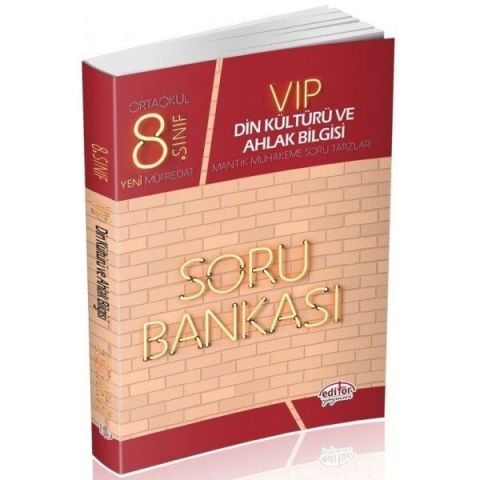 Editör Yayınları 8. Sınıf Vip Din Kültürü ve Ahlak Bilgisi Soru Bankası