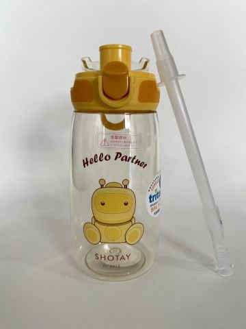 Shotay ST-7009 Child Medium 550ML Robot Desenli Sarı Renk