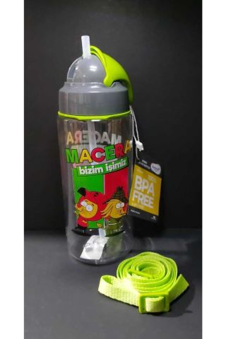 Tritan Matara Pipetli Kral Şakir Desenli 500 Cc Yeşil
