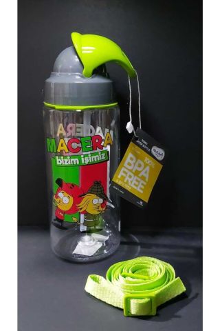 Tritan Matara Pipetli Kral Şakir Desenli 500 Cc Yeşil