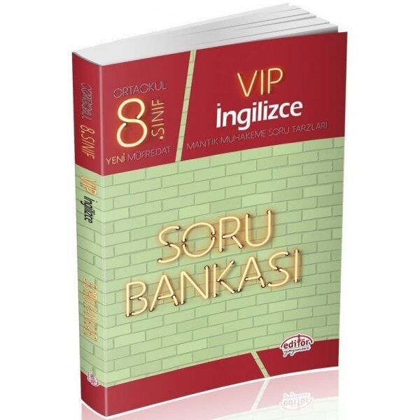 Editör Yayınları 8. Sınıf Vip İngilizce Soru Bankası