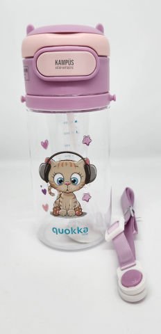 Taros Quokka 450ml Mor Pipetli Askılı Matara