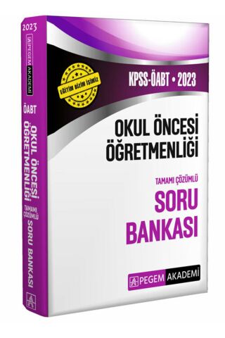 2023 Kpss Öabt Okul Öncesi Öğretmenliği Soru Bankası