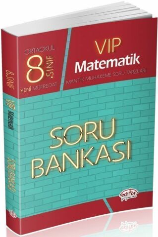 Editör Yayınları 8. Sınıf Vip Matematik Soru Bankası