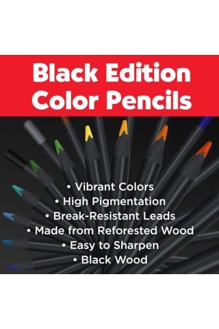 116436 - Renkli kalemler Blackwood, Black Edition, 36'lı kutu