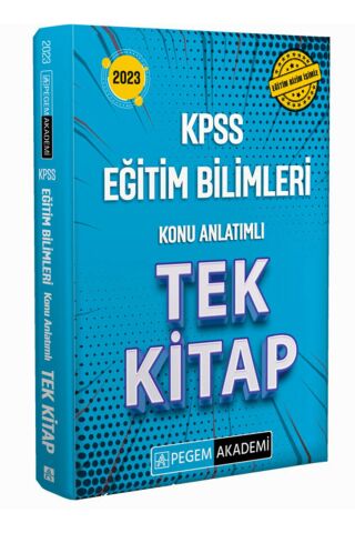2023 Kpss Eğitim Bilimleri Konu Anlatımlı Tek Kitap