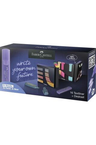 Faber-castell Fosforlu Kalem 16'lı Masa Seti