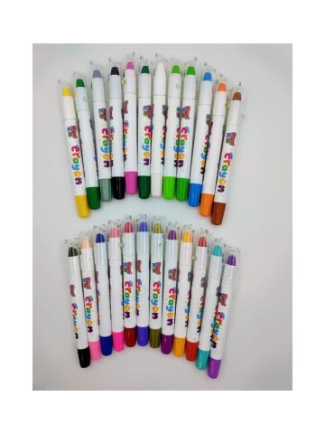 Kraf Kids Silky Crayon Yumuşak Uçlu Pastel Boya Seti 24'Lü