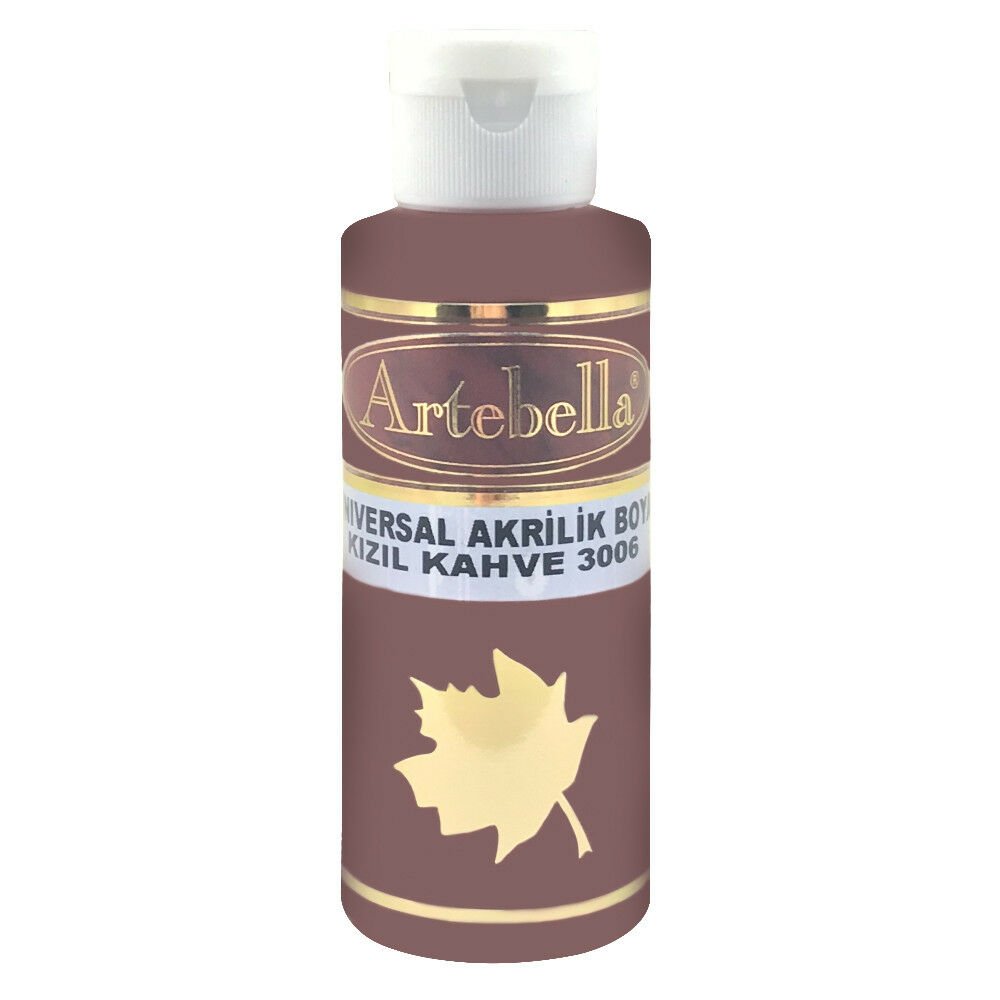 Artebella Universal Akrilik Boya 130CC KIZIL KAHVE