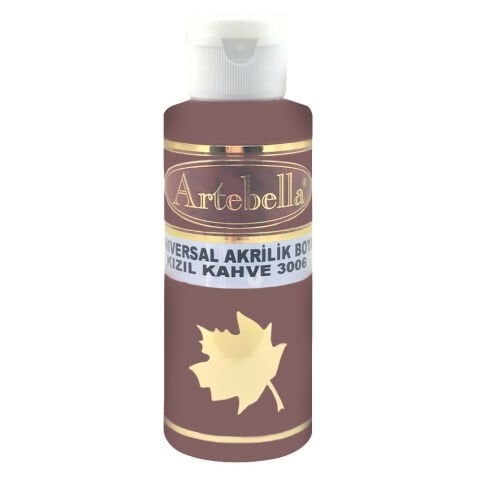 Artebella Universal Akrilik Boya 130CC KIZIL KAHVE