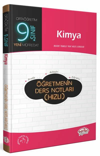 Editör Yayınları 9. Sınıf Kimya Öğretmenin Ders Notları (Hızlı)