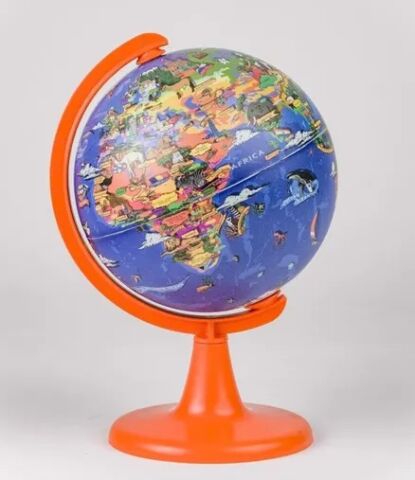 Gürbüz My World Globe 15 Cm Küre+ Puzzle 54 Parça