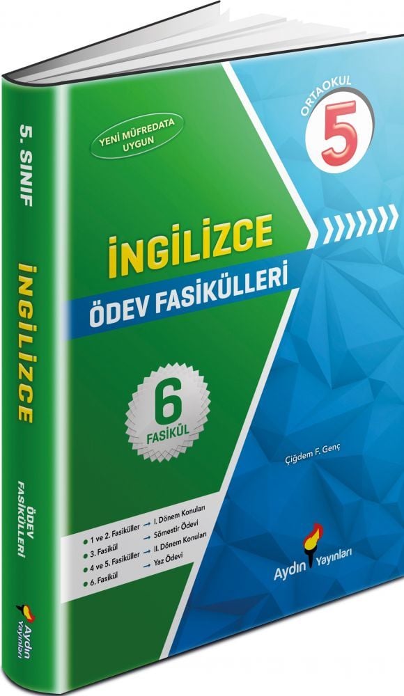Aydın Yayınları 5. Sınıf İngilizce Ödev Fasikülleri