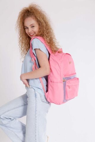 Magical Okul Çantası 41x31x18 Simli Roze (k1353)