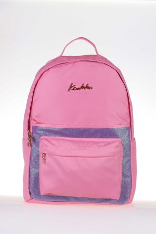 Magical Okul Çantası 41x31x18 Simli Roze (k1353)