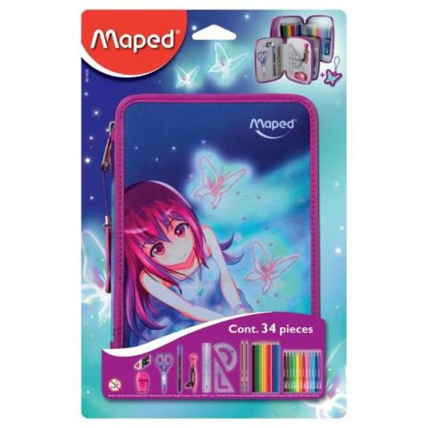Maped Kalem Kutusu - Dolu - Butterfly 967435