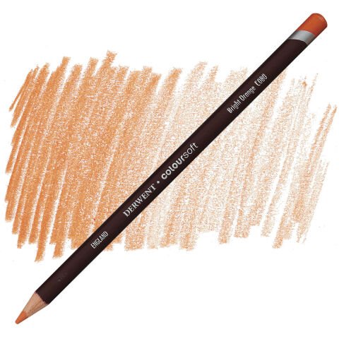Derwent Coloursoft Bri̇ght Orange C080