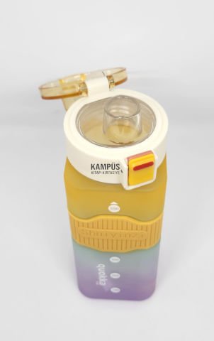 Taros Quokka Turuncu-Mor 550ML Çift Başlık Matara