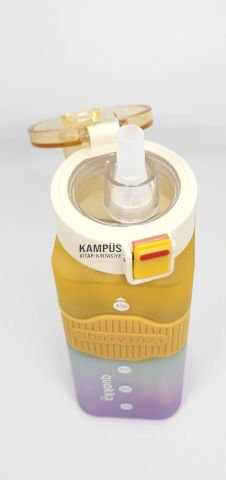 Taros Quokka Turuncu-Mor 550ML Çift Başlık Matara