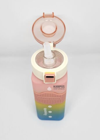 Taros Quokka Pembe-Turkuaz 550ML Çift Başlık Matara