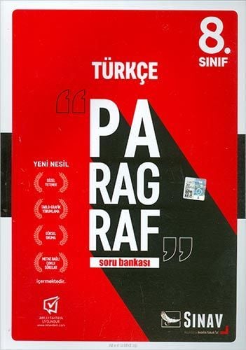 Sınav Yayınları 8.Sınıf Paragraf Soru Bankası