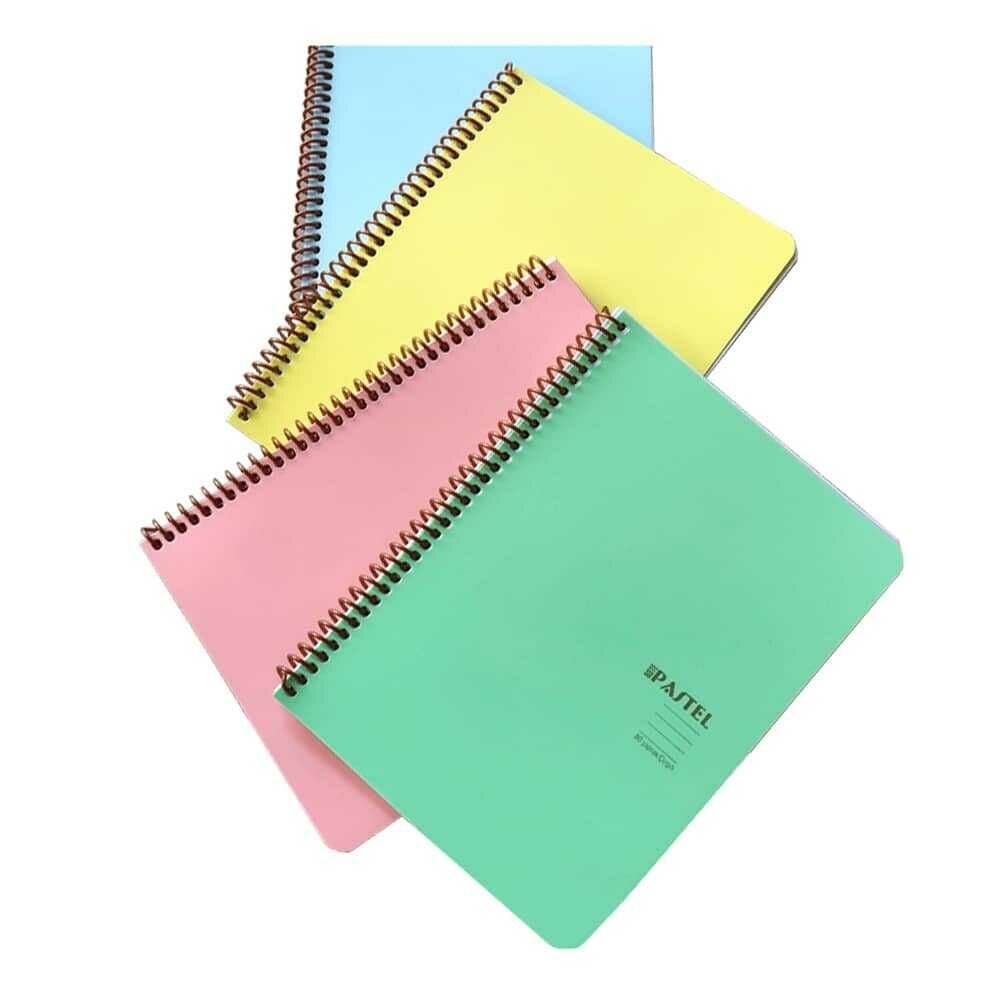 Keskin Color Pastel A4 2 Adet 100 Yaprak Çizgili+2 Adet 100 Yaprak Kareli Spiralli Defterr