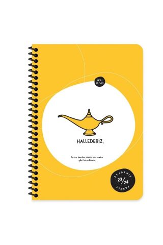 Keskin Color Hisli Şeyler Spiralli Akademik Ajanda Hallederiz A5 830212-99
