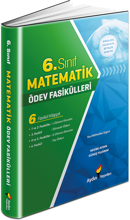 Aydın Yayınları Ortaokul 6 Matematik Ödev Fasikülleri