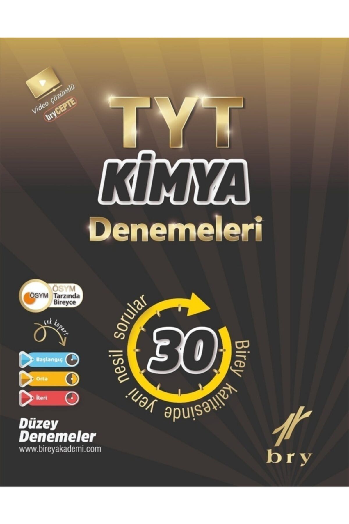 Birey Yayınları Yks Tyt Branş Denemeleri Kimya 30'lu