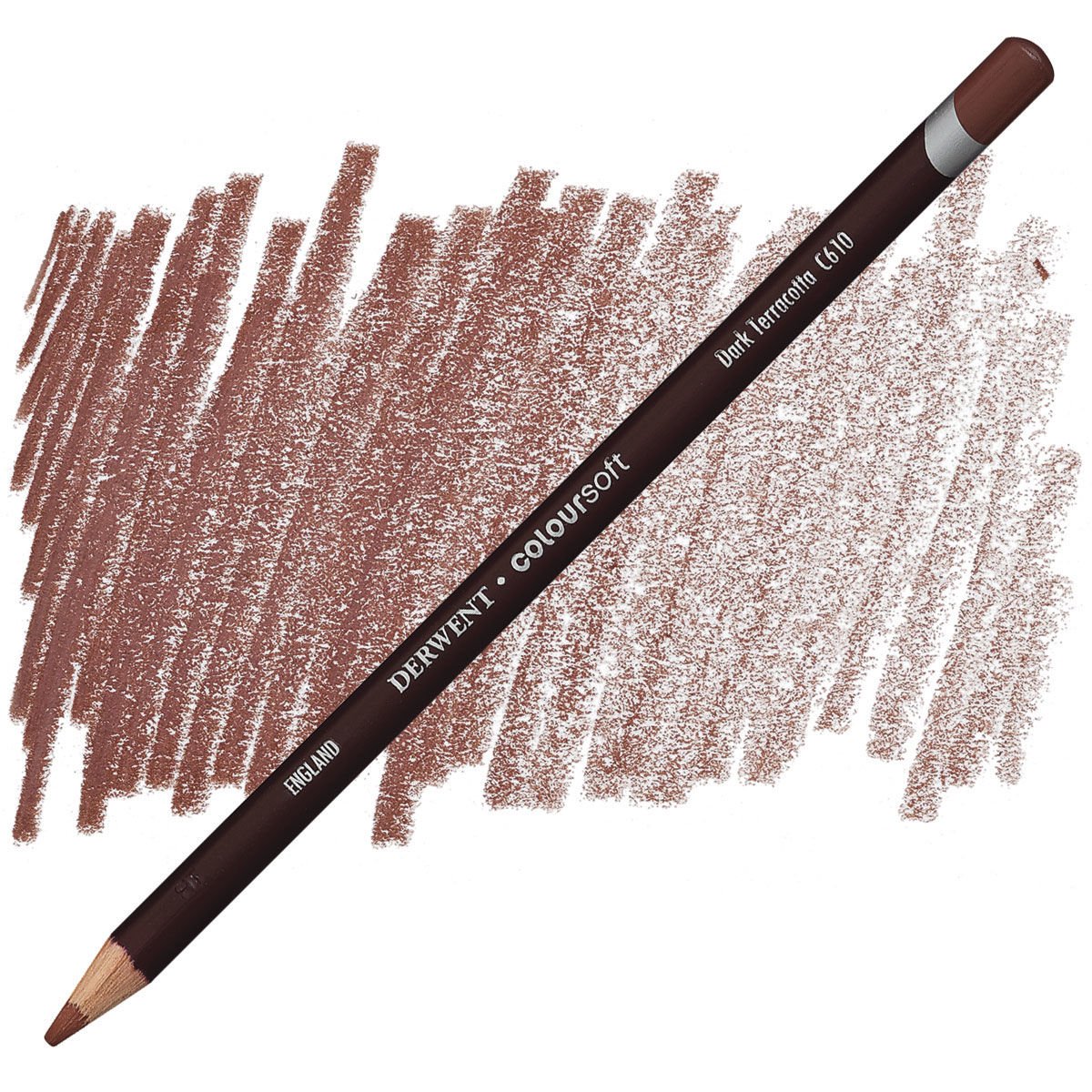 Derwent Coloursoft Dark Terracotta C610