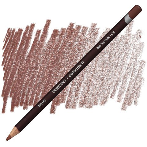 Derwent Coloursoft Dark Terracotta C610